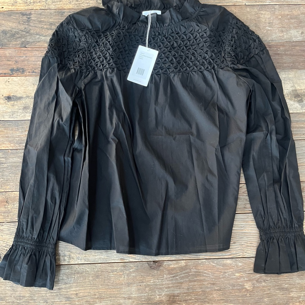 Merlette Majorelle Hand Smocked Blouse - Size Large Nwt